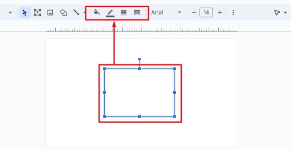 Google Slides semi transparent shape