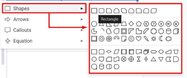 how to make a shape transparent in Google Slides