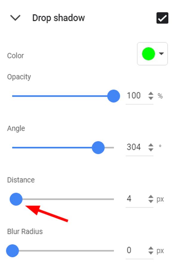 how to add text shadow in google slides