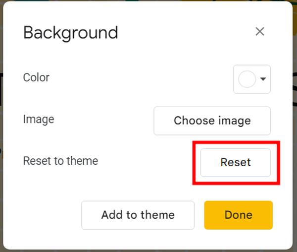 how to remove background in Google Slides