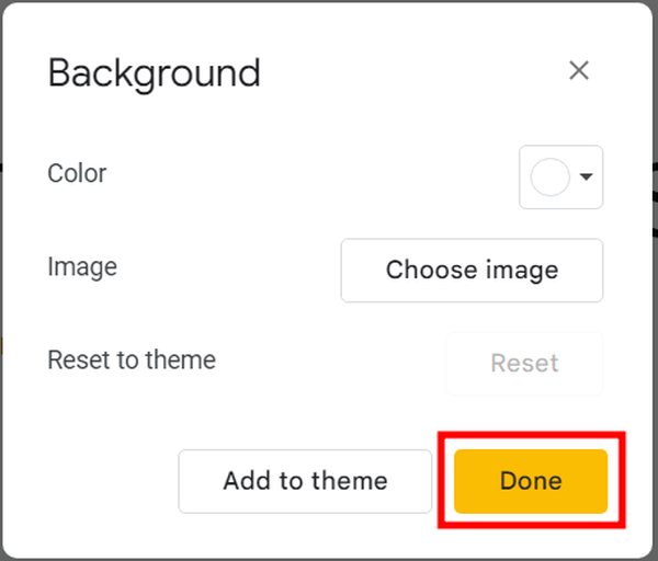 Google Slides remove background