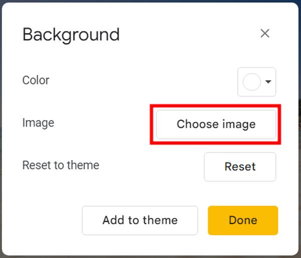 how to change background Google Slides