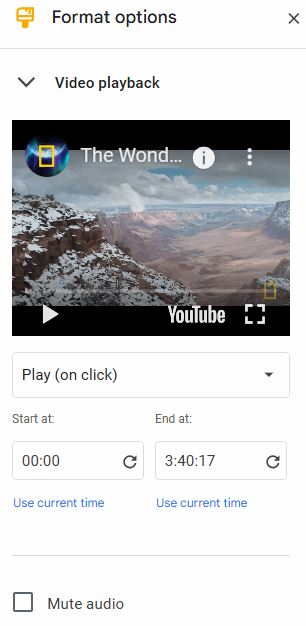 how to add video in Google Slides