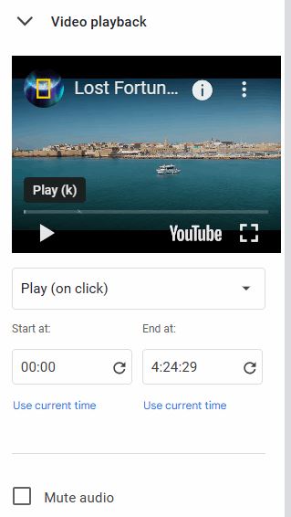 how to embed youtube video in Google Slides