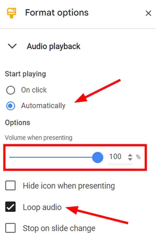 add background music to Google Slides