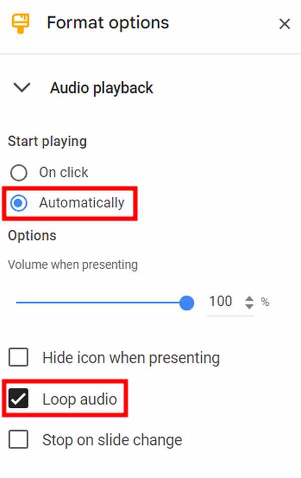 how to put audio in Google Slides