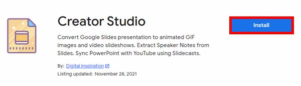 how to convert Google Slides to video