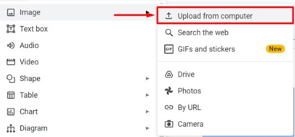 how to make pictures transparent on Google Slides