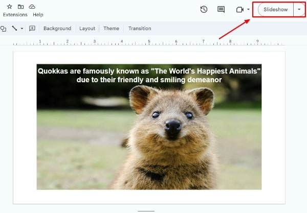 how to move image behind text in Google Slides