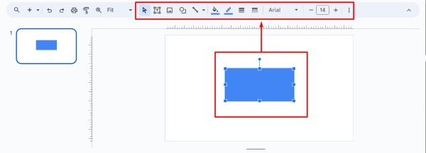 how to make a shape color transparent in Google Slides