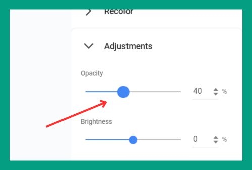 How to Change the Opacity of a Background in Google Slides