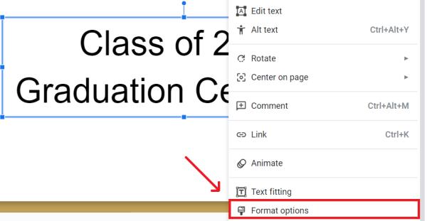 how to add shadows to text in google slides