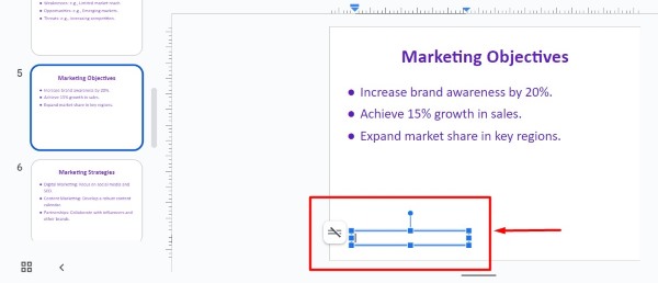 Google Slides footnotes