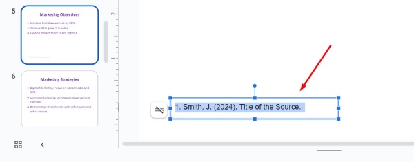 footnotes Google Slides