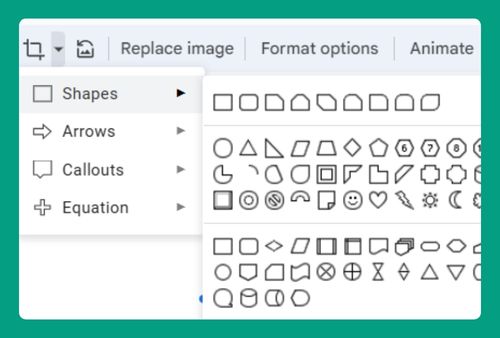 How to Crop an Image into a Shape on Google Slides in 2024