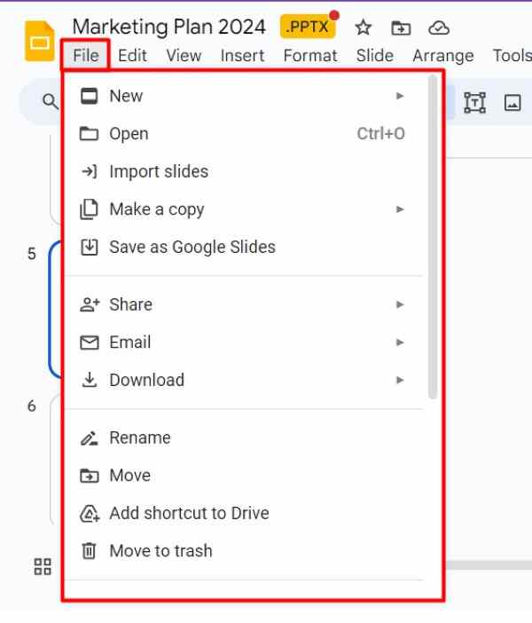 how to download speaker notes Google Slides