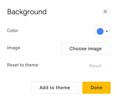 how to change google slides theme