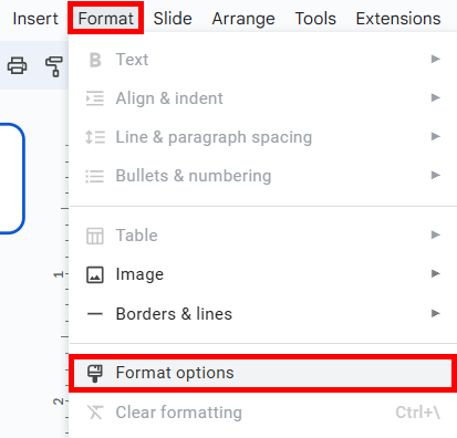 how to invert an image on Google Slides