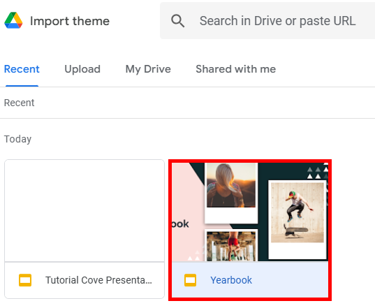 how to import themes for google slides