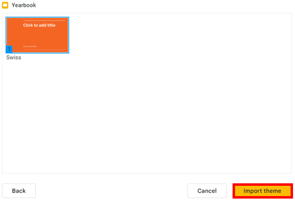 how to import themes into google slides