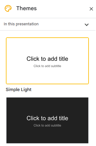 how to add a theme to google slides