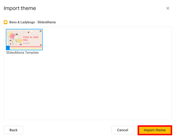 how to add themes in google slides