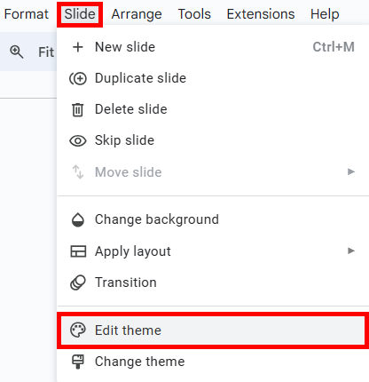 google slides create theme