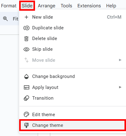 Google Slides save theme