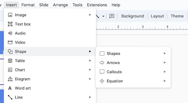 can you merge shapes in Google Slides