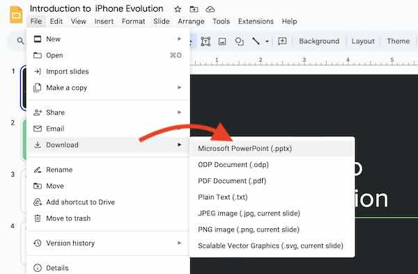 can i convert Google Slides to PowerPoint