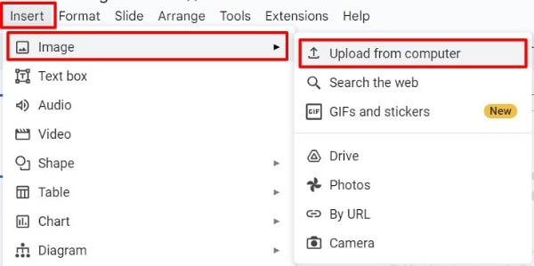 how to embed gif in Google Slides