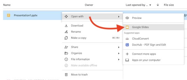 can Google Slides open PowerPoint