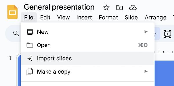 how to copy slides from PowerPoint to Google Slides