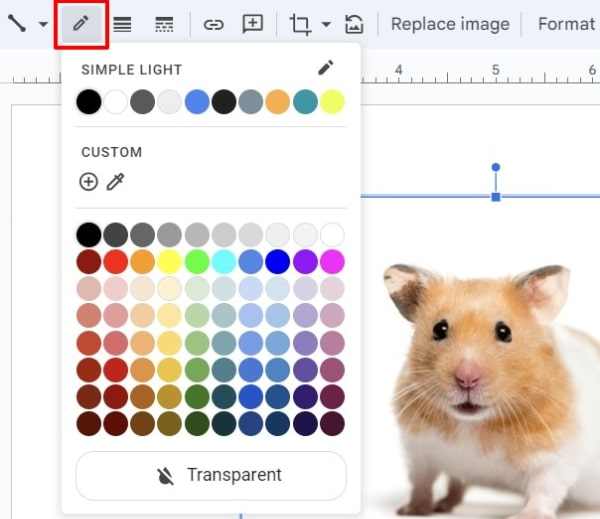 how to add border to image in Google Slides