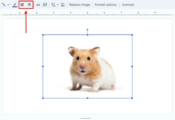 Google Slides border around image