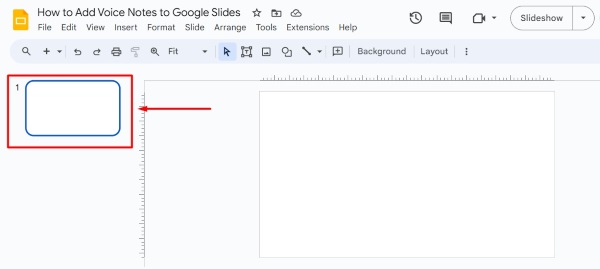 how to add voice notes to Google Slides