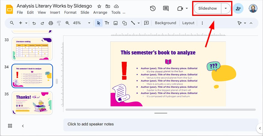 google slides gifs and stickers