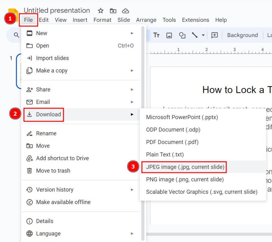 locking text box in google slides