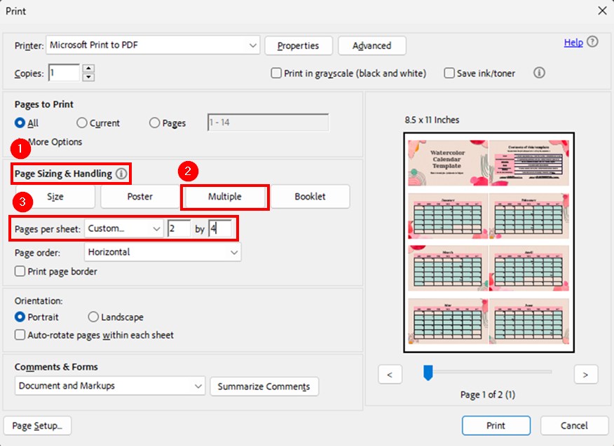 how to print multiple slides on one page in google slides