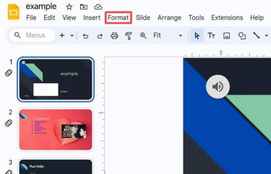 strikethrough shortcut Google Slides