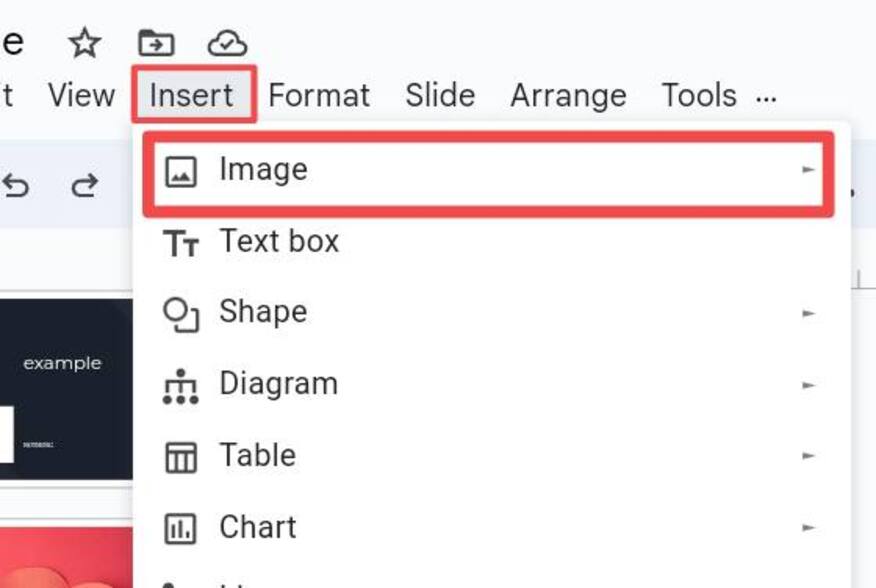 add watermark to Google Slides