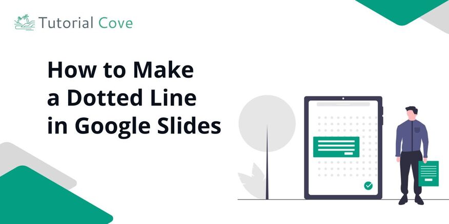 Google Slides dotted line