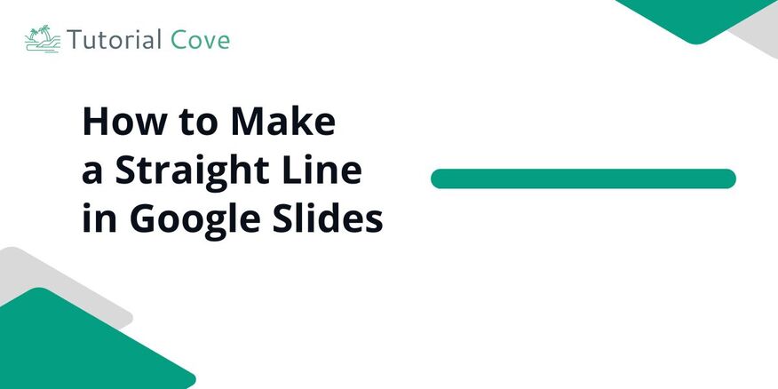 make a straight line Google Slides