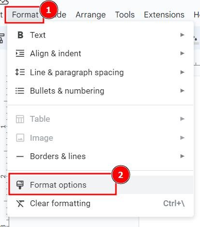 drop shadow in Google Slides