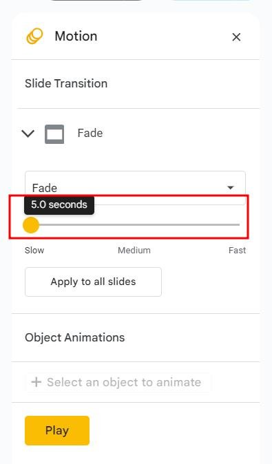 can you time slides on Google Slides