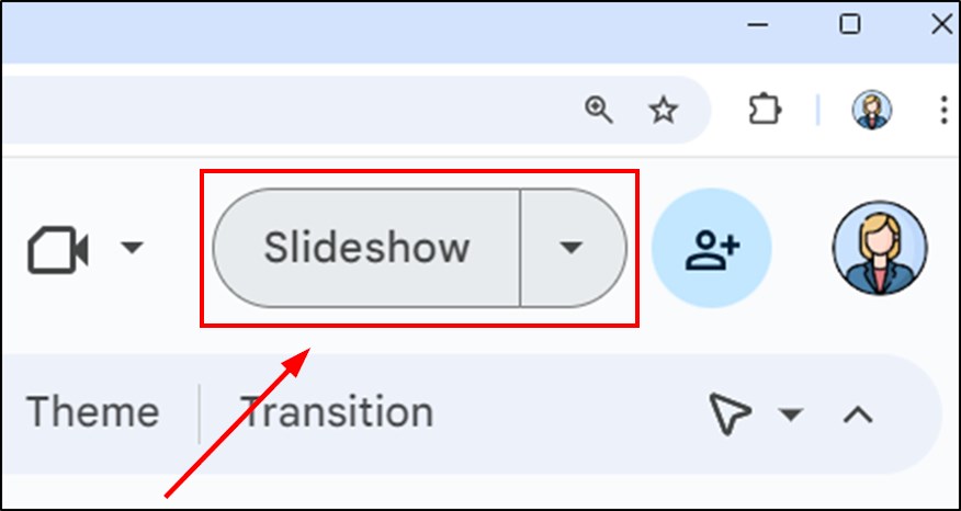 insert a timer into Google Slides