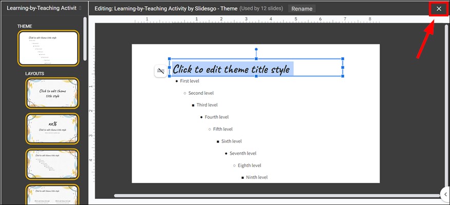 how to change font in Google Slides for all slides