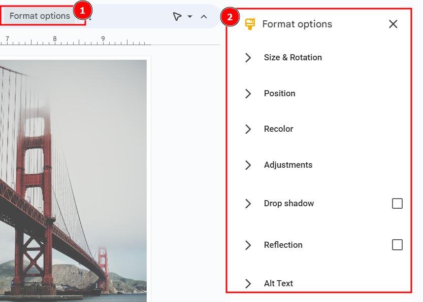 how to change opacity of image in google slides