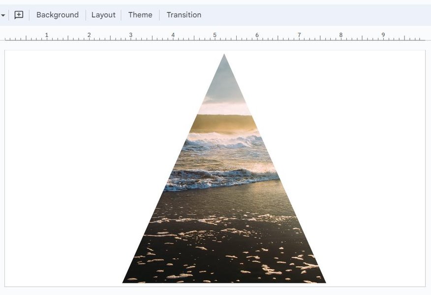 change shape of image in google slides