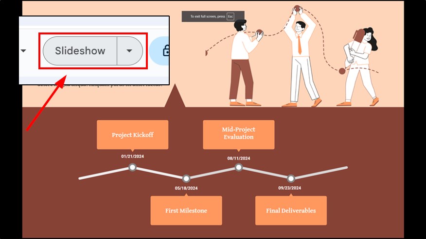 using google slides for timeline creation